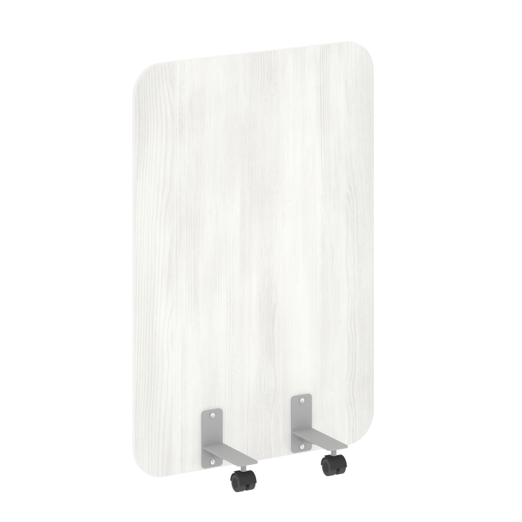 R-line Перегородка на металлических опорах, на роликах DP.R-80-120 Снежная Патина/Металл Серый 800*1