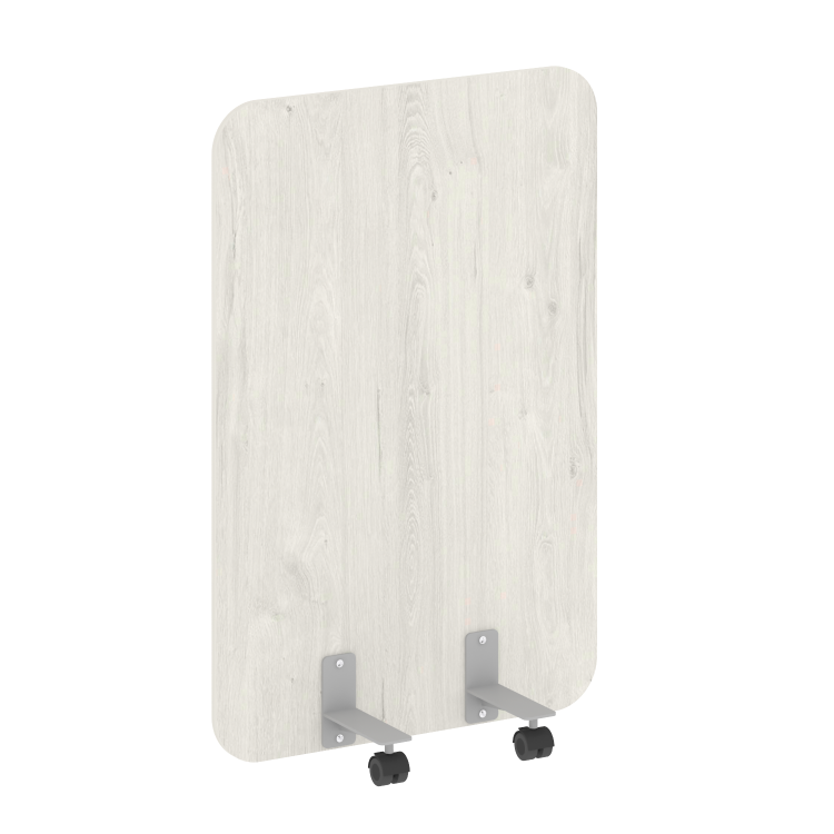 R-line Перегородка на металлических опорах, на роликах DP.R-80-120 Дуб Наварра/Металл Серый 800*18*1