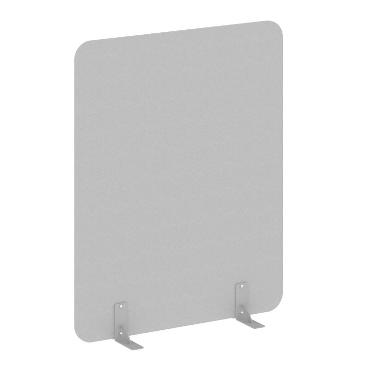 R-line Перегородки на металлических опорах на фетровых подпятниках DP.F-120-150 Серый/Металл Серый 1