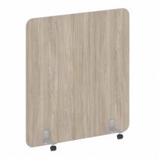 R-line Перегородка на металлических опорах, на роликах DP.R-140-150 Дуб Аттик/Металл Серый 1400*18*1