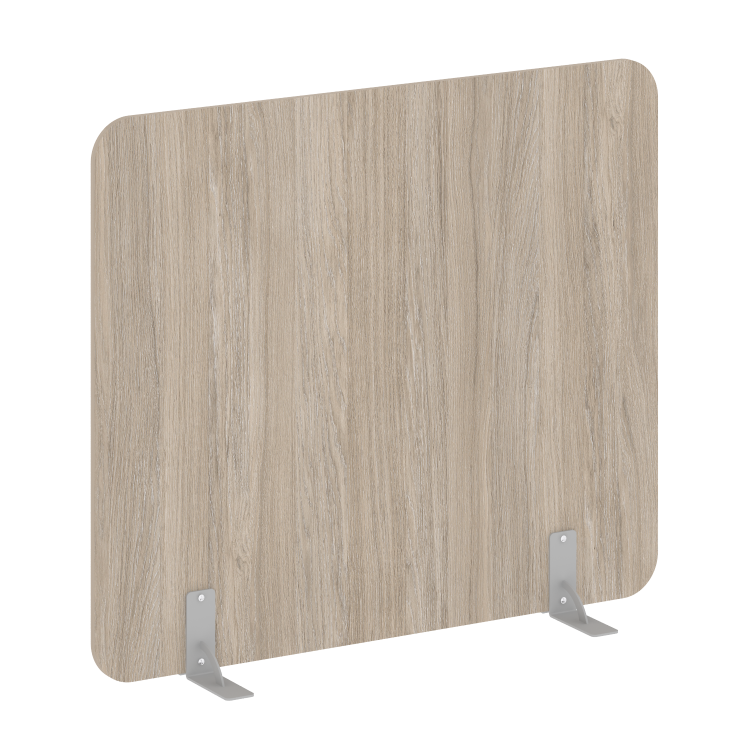 R-line Перегородки на металлических опорах на фетровых подпятниках DP.F-140-120 Дуб Аттик/Металл Сер