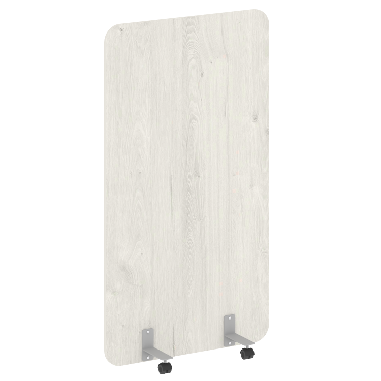 R-line Перегородка на металлических опорах, на роликах DP.R-100-180 Дуб Наварра/Металл Серый 1000*18