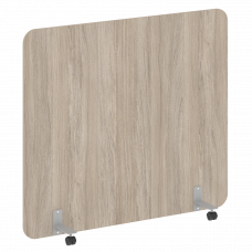 R-line Перегородка на металлических опорах, на роликах DP.R-160-140 Дуб Аттик/Металл Серый 1600*18*1