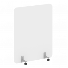 R-line Перегородка на металлических опорах, на роликах DP.R-120-150 Белый Бриллиант/Металл Серый 120