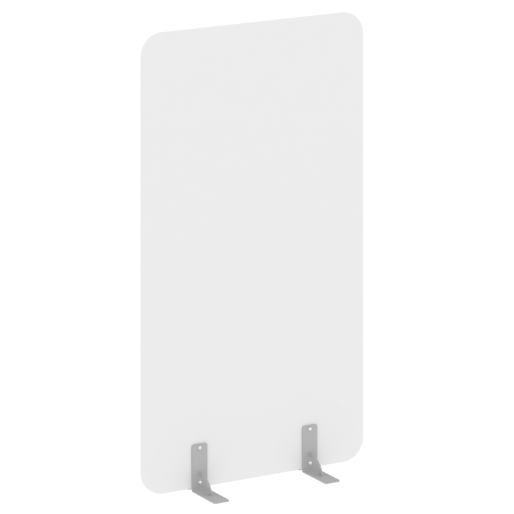 R-line Перегородки на металлических опорах на фетровых подпятниках DP.F-100-180 Белый Бриллиант/Мета