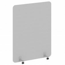 R-line Перегородка на металлических опорах, на роликах DP.R-140-180 Серый/Металл Серый 1400*18*1800