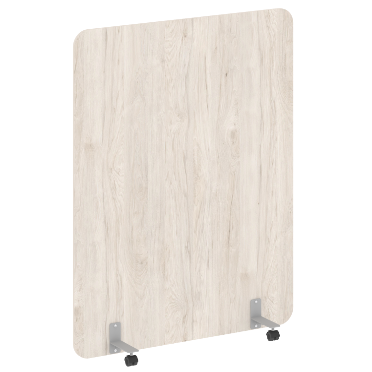 R-line Перегородка на металлических опорах, на роликах DP.R-140-180 Денвер Светлый/Металл Серый 1400