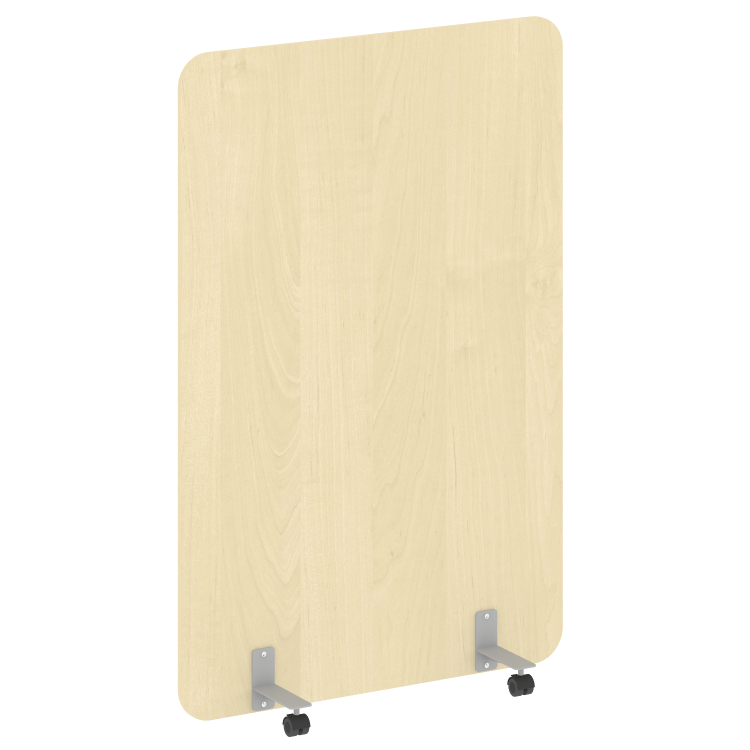 R-line Перегородка на металлических опорах, на роликах DP.R-120-180 Клен/Металл Серый 1200*18*1800