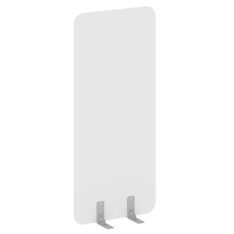 R-line Перегородки на металлических опорах на фетровых подпятниках DP.F-80-180 Белый/Металл Серый 80