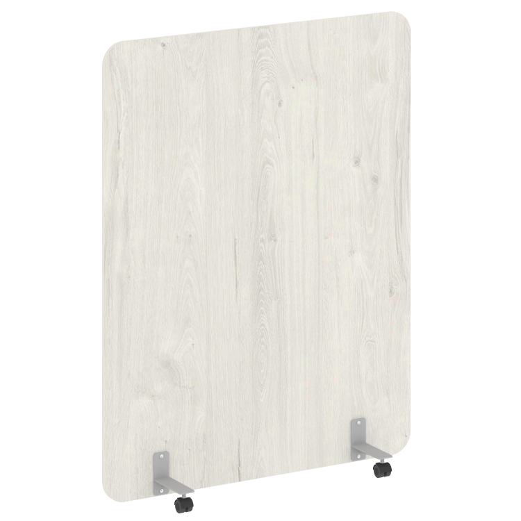 R-line Перегородка на металлических опорах, на роликах DP.R-140-180 Дуб Наварра/Металл Серый 1400*18