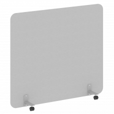 R-line Перегородка на металлических опорах, на роликах DP.R-160-140 Серый/Металл Серый 1600*18*1400