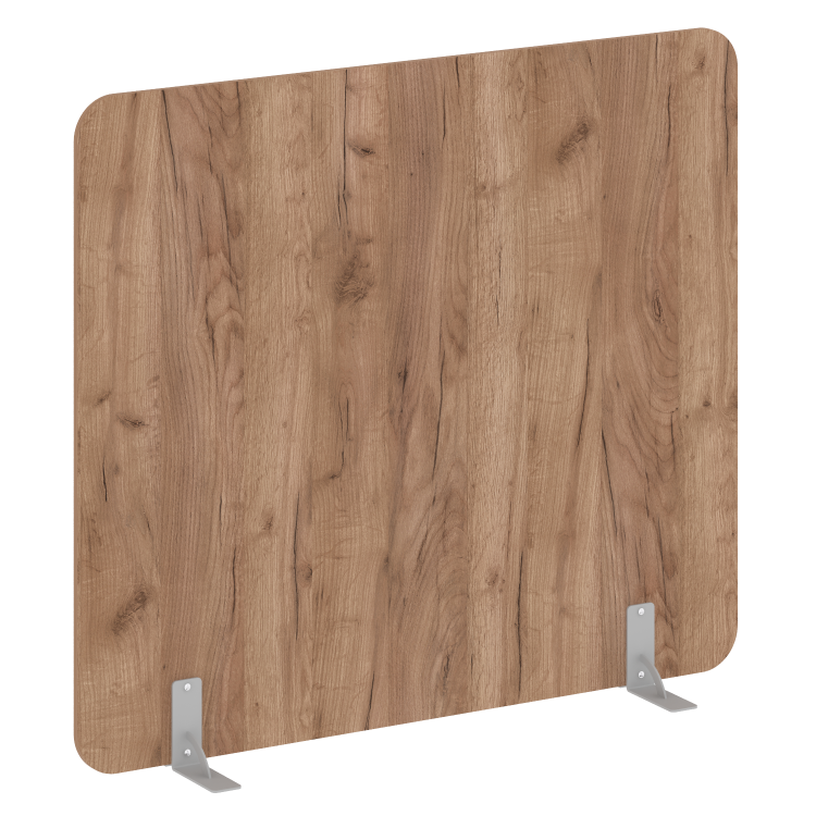 R-line Перегородки на металлических опорах на фетровых подпятниках DP.F-160-140 Дуб Табак/Металл Сер