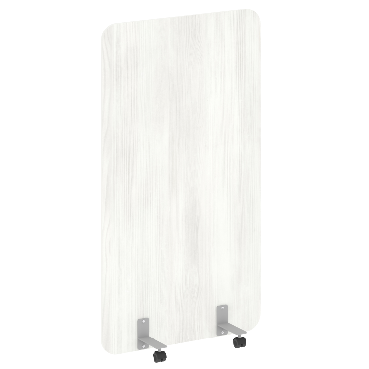 R-line Перегородка на металлических опорах, на роликах DP.R-100-180 Снежная Патина/Металл Серый 1000