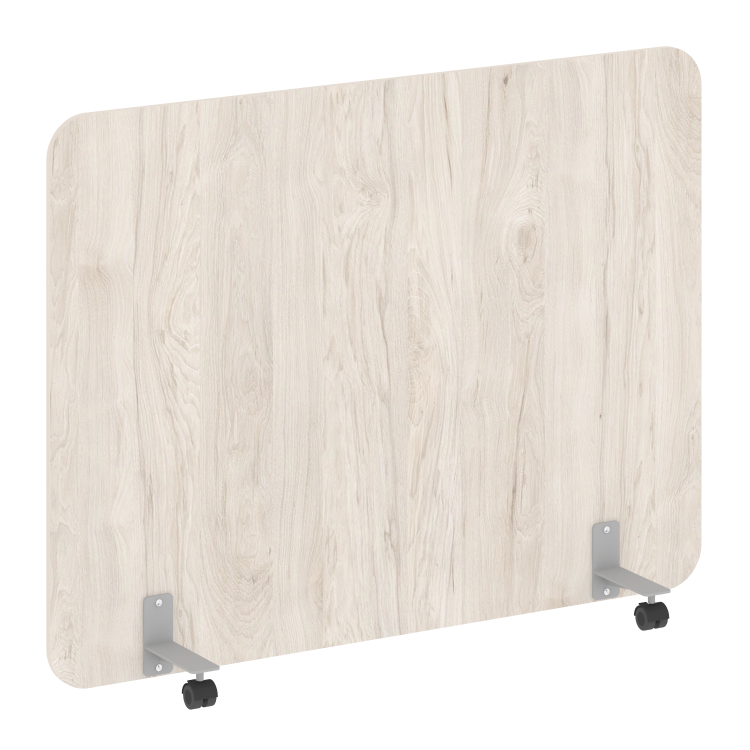 R-line Перегородка на металлических опорах, на роликах DP.R-160-120 Денвер Светлый/Металл Серый 1600