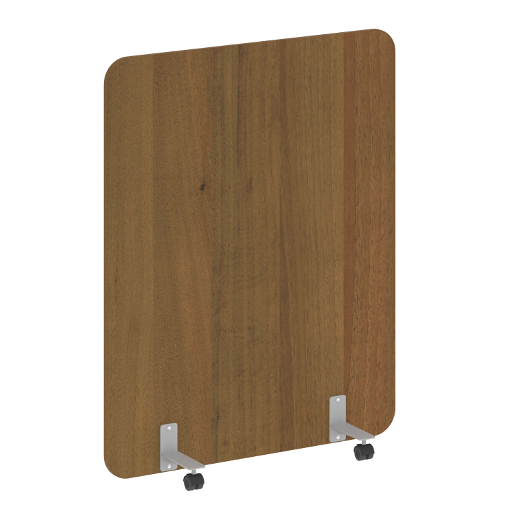 R-line Перегородка на металлических опорах, на роликах DP.R-120-150 Орех Гварнери/Металл Серый 1200*