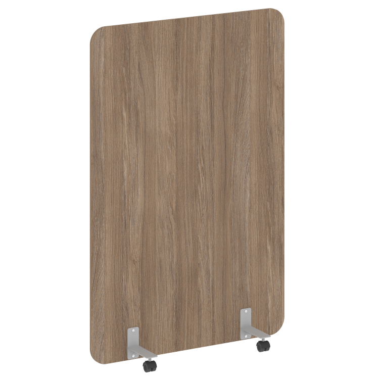 R-line Перегородка на металлических опорах, на роликах DP.R-120-180 Дуб Аризона/Металл Серый 1200*18