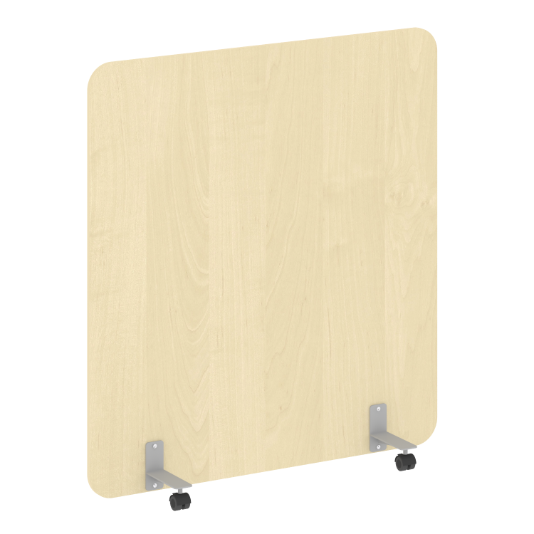 R-line Перегородка на металлических опорах, на роликах DP.R-140-150 Клен/Металл Серый 1400*18*1500