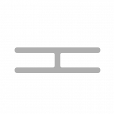 R-line Комплект соединителей прямых (2шт.) AP.S-PR Металл Серый 107*32*5
