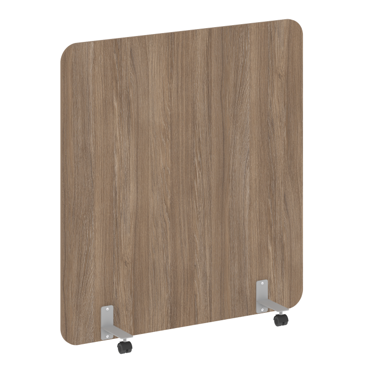 R-line Перегородка на металлических опорах, на роликах DP.R-140-150 Дуб Аризона/Металл Серый 1400*18