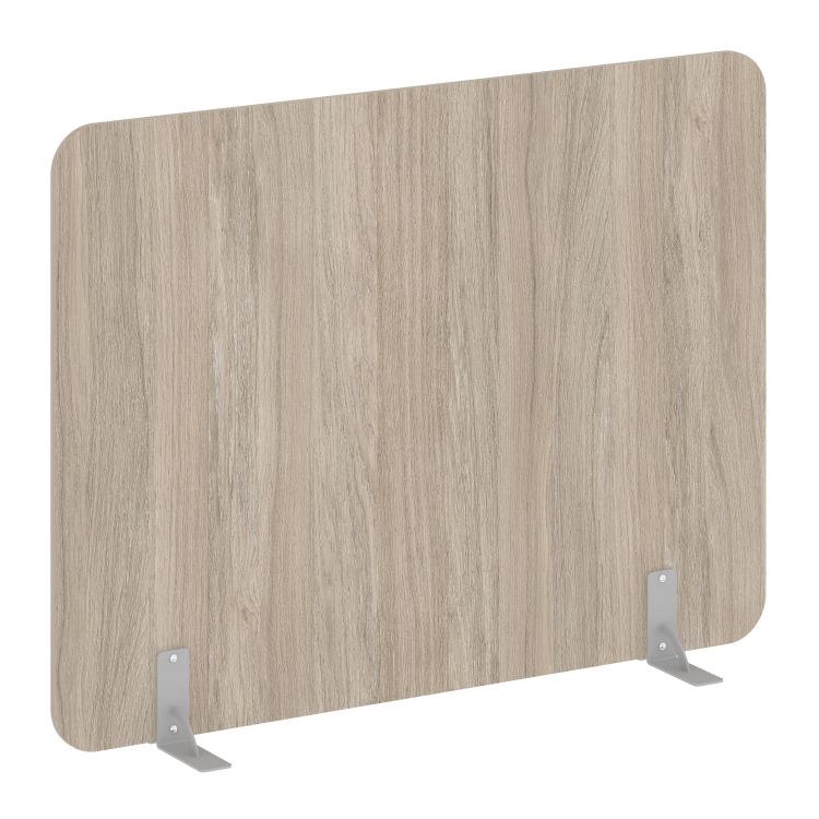 R-line Перегородки на металлических опорах на фетровых подпятниках DP.F-160-120 Дуб Аттик/Металл Сер