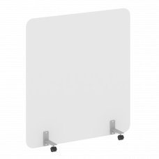 R-line Перегородка на металлических опорах, на роликах DP.R-140-150 Белый/Металл Серый 1400*18*1500