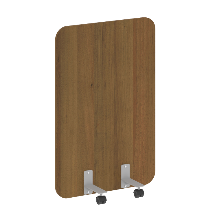 R-line Перегородка на металлических опорах, на роликах DP.R-80-120 Орех Гварнери/Металл Серый 800*18