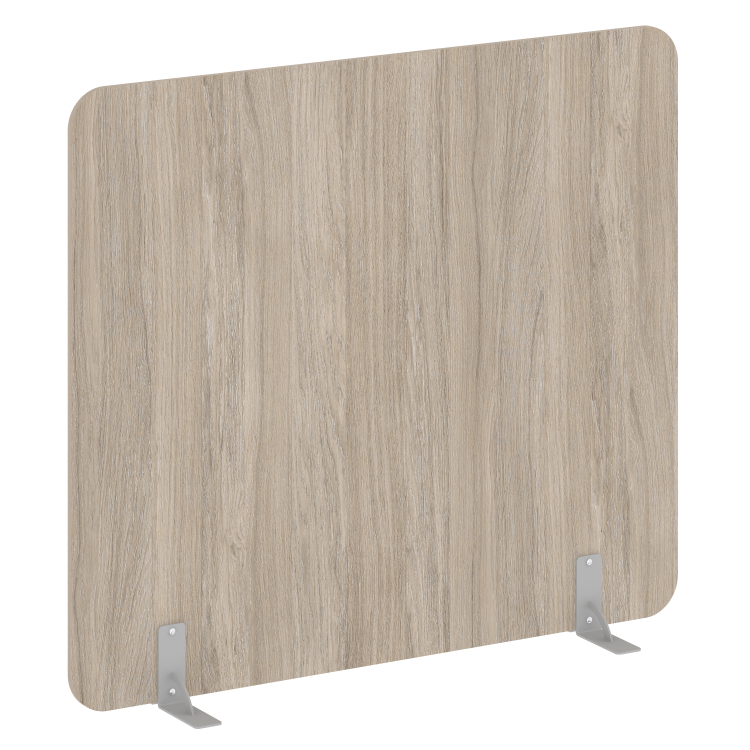 R-line Перегородки на металлических опорах на фетровых подпятниках DP.F-160-140 Дуб Аттик/Металл Сер