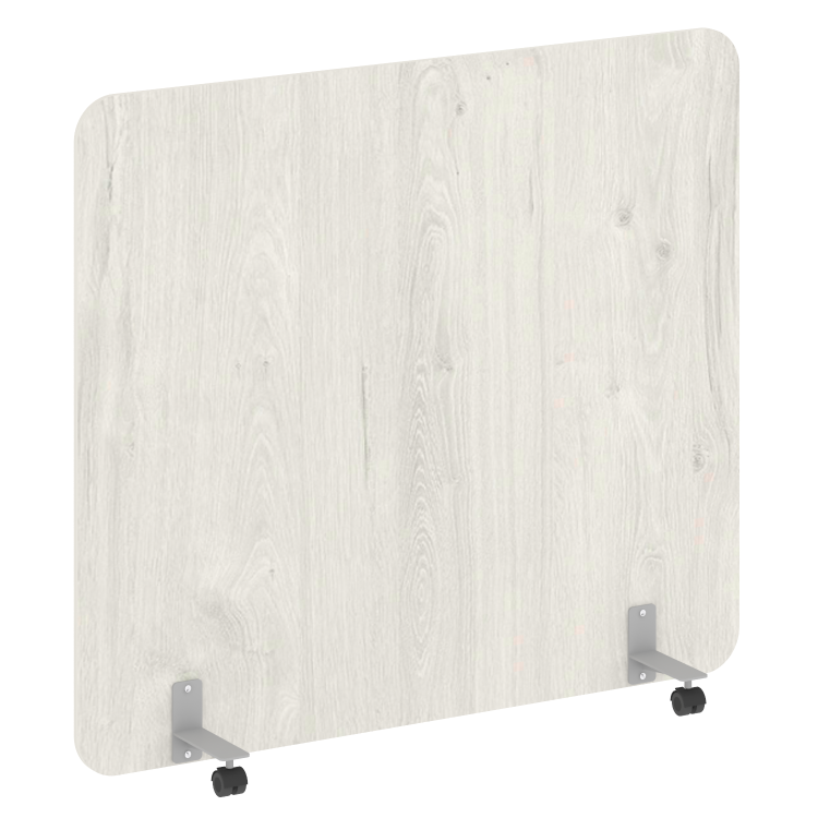 R-line Перегородка на металлических опорах, на роликах DP.R-160-140 Дуб Наварра/Металл Серый 1600*18