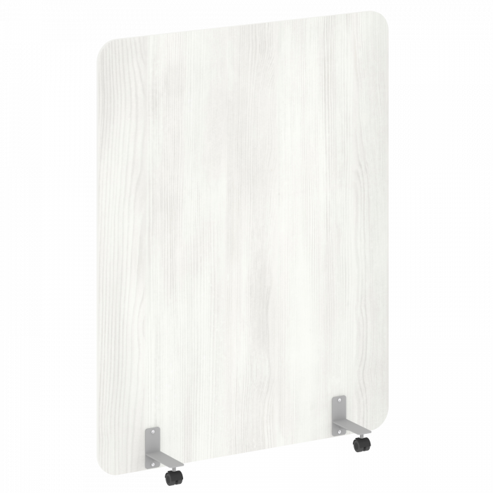 Р-лайн Перегородка на металлических опорах, на роликах DP.R-140-180 Снежная Патина/Металл Серый 1400