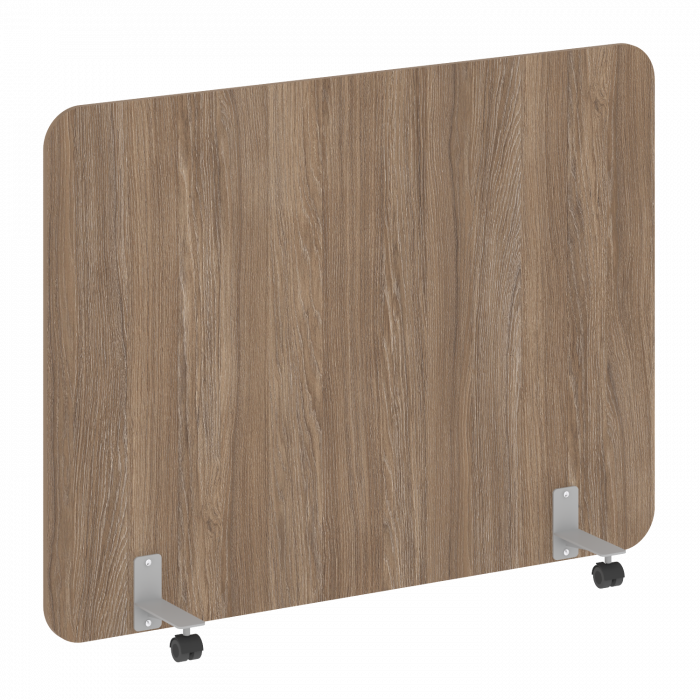 Р-лайн Перегородка на металлических опорах, на роликах DP.R-160-120 Дуб Аризона/Металл Серый 1600*18