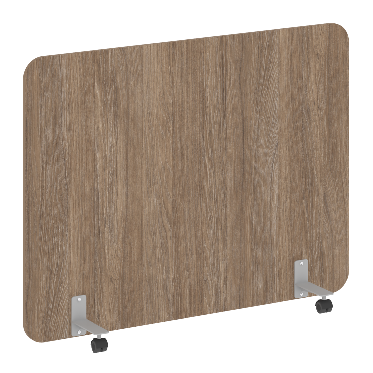 R-line Перегородка на металлических опорах, на роликах DP.R-160-120 Дуб Аризона/Металл Серый 1600*18