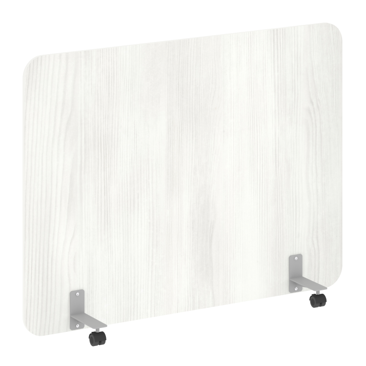 R-line Перегородка на металлических опорах, на роликах DP.R-160-120 Снежная Патина/Металл Серый 1600