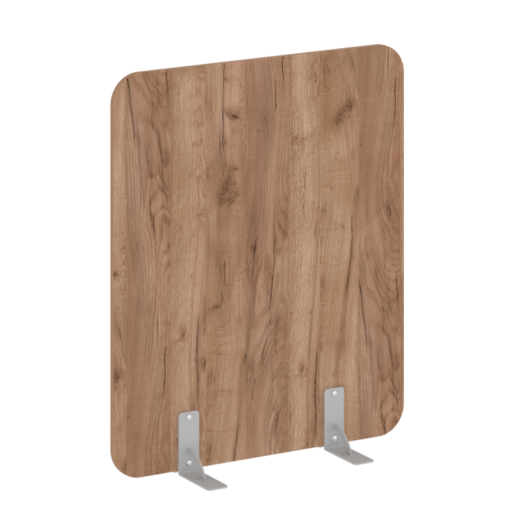 R-line Перегородки на металлических опорах на фетровых подпятниках DP.F-100-120 Дуб Табак/Металл Сер