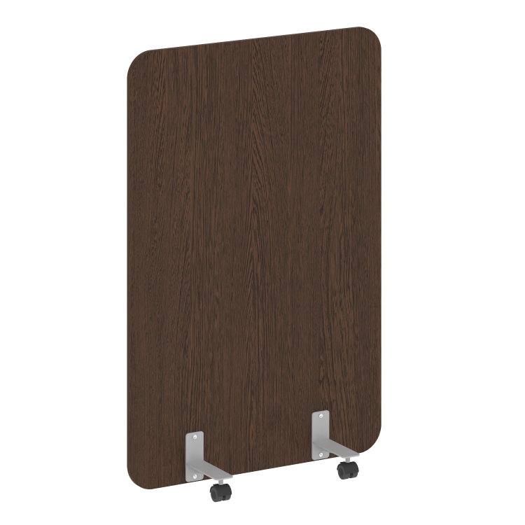 R-line Перегородка на металлических опорах, на роликах DP.R-100-150 Венге Цаво/Металл Серый 1000*18*