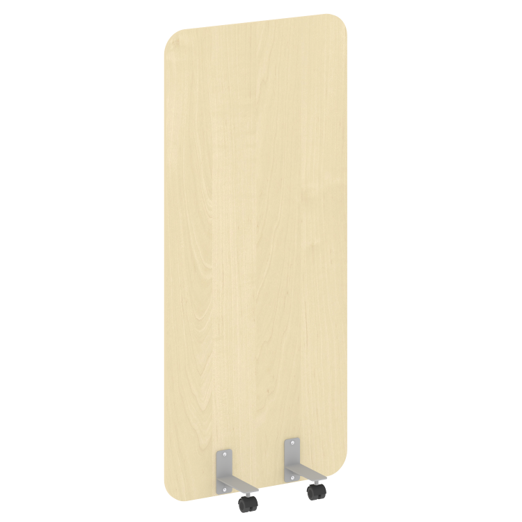 R-line Перегородка на металлических опорах, на роликах DP.R-80-180 Клен/Металл Серый 800*18*1800