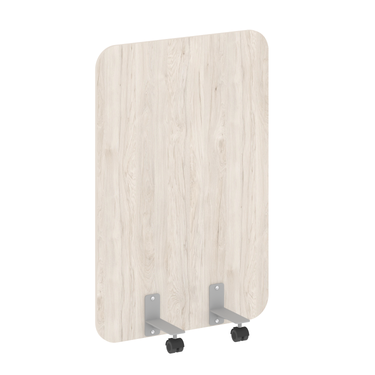 R-line Перегородка на металлических опорах, на роликах DP.R-80-120 Денвер Светлый/Металл Серый 800*1