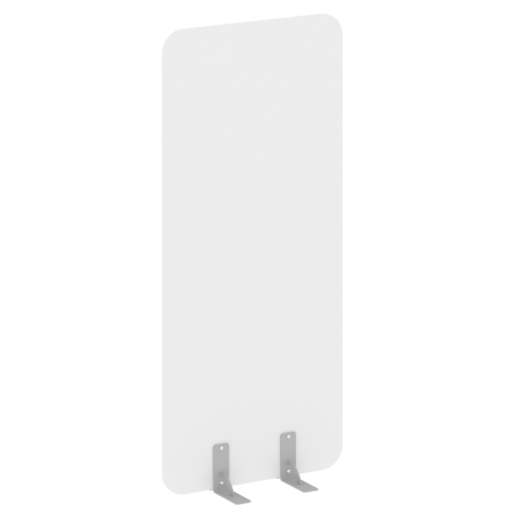 R-line Перегородки на металлических опорах на фетровых подпятниках DP.F-80-180 Белый Бриллиант/Метал