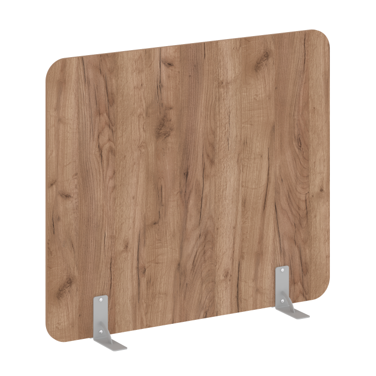 R-line Перегородки на металлических опорах на фетровых подпятниках DP.F-140-120 Дуб Табак/Металл Сер