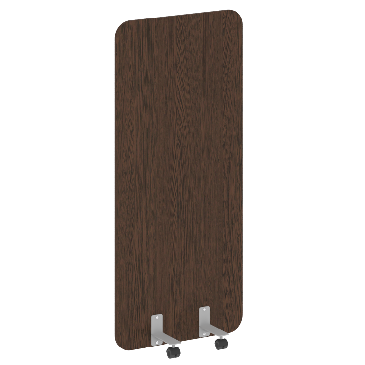 R-line Перегородка на металлических опорах, на роликах DP.R-80-180 Венге Цаво/Металл Серый 800*18*18