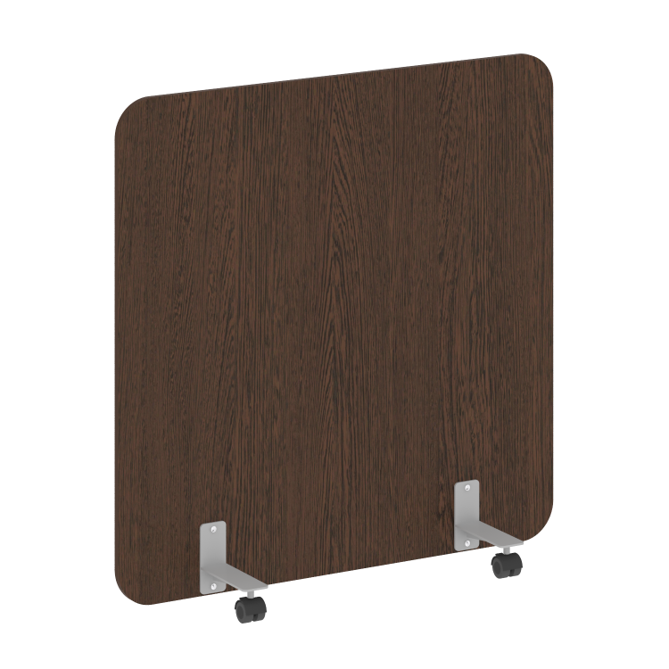 R-line Перегородка на металлических опорах, на роликах DP.R-120-120 Венге Цаво/Металл Серый 1200*18*