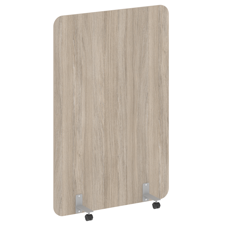 R-line Перегородка на металлических опорах, на роликах DP.R-120-180 Дуб Аттик/Металл Серый 1200*18*1