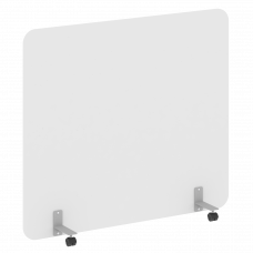 R-line Перегородка на металлических опорах, на роликах DP.R-160-140 Белый/Металл Серый 1600*18*1400