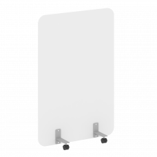 Р-лайн Перегородка на металлических опорах, на роликах DP.R-100-150 Белый Бриллиант/Металл Серый 100