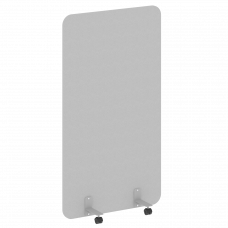 R-line Перегородка на металлических опорах, на роликах DP.R-100-180 Серый/Металл Серый 1000*18*1800