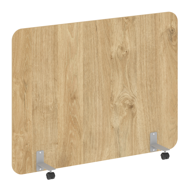 R-line Перегородка на металлических опорах, на роликах DP.R-160-120 Тиквуд Светлый/Металл Серый 1600