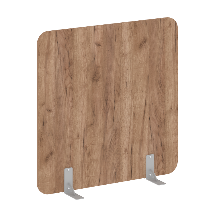 R-line Перегородки на металлических опорах на фетровых подпятниках DP.F-120-120 Дуб Табак/Металл Сер