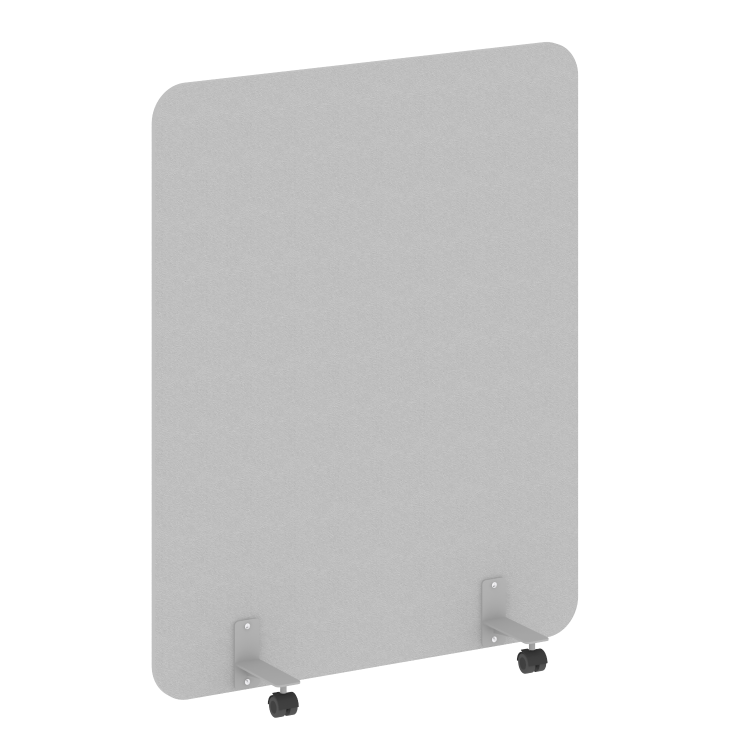 R-line Перегородка на металлических опорах, на роликах DP.R-120-150 Серый/Металл Серый 1200*18*1500