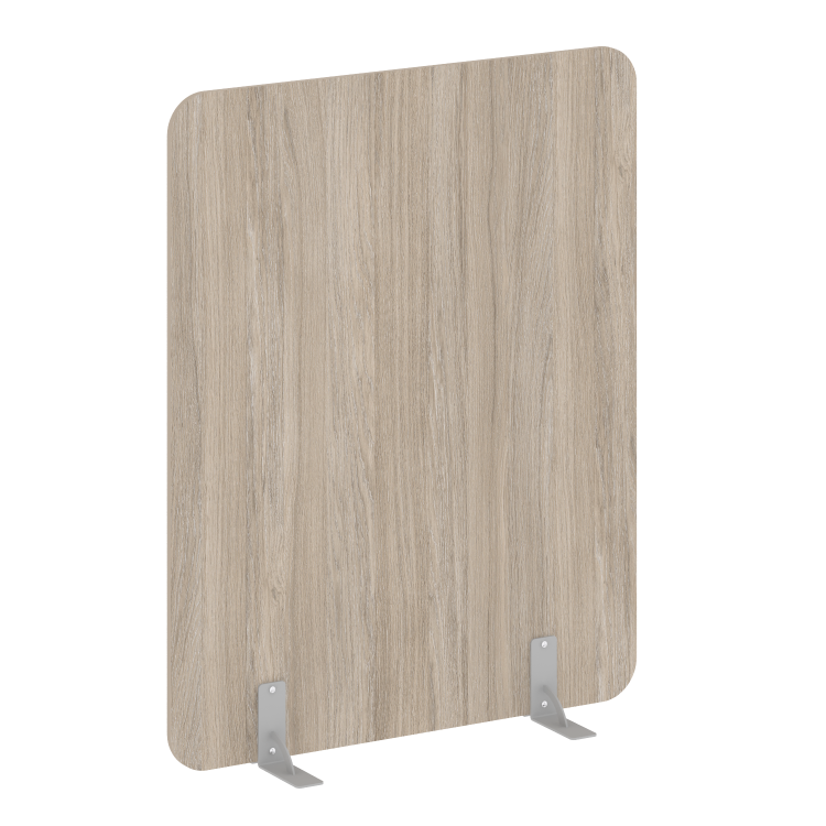 R-line Перегородки на металлических опорах на фетровых подпятниках DP.F-120-150 Дуб Аттик/Металл Сер