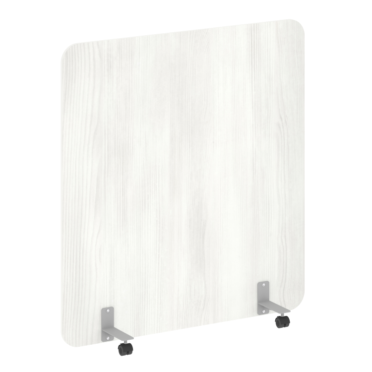 R-line Перегородка на металлических опорах, на роликах DP.R-140-150 Снежная Патина/Металл Серый 1400