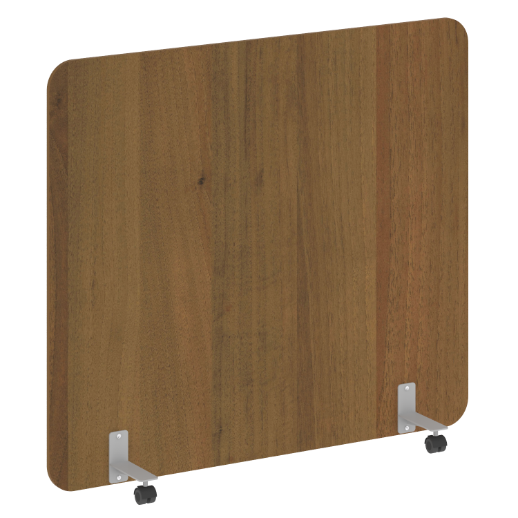 R-line Перегородка на металлических опорах, на роликах DP.R-160-140 Орех Гварнери/Металл Серый 1600*